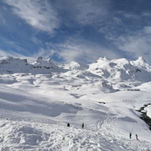 Ski touring in the cirque of Aneou in the Pyrenées Atlantiques 64
