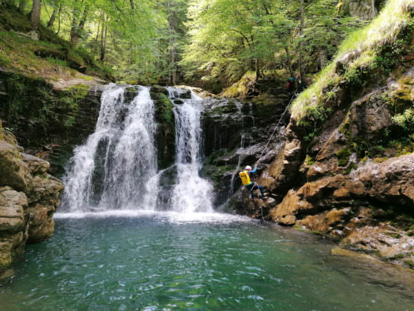 Canyoning Bious in Gabas in den Pyrenäen