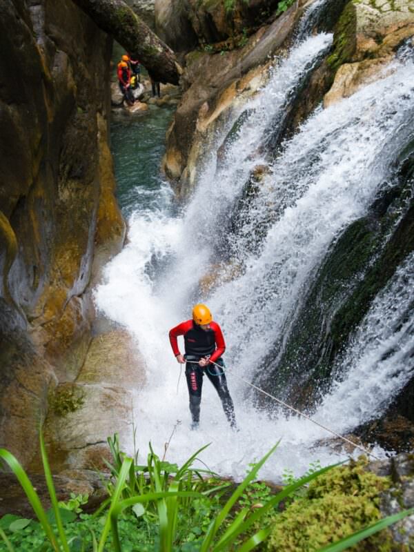 rappel canyon du Soussouéou, Laruns (64)