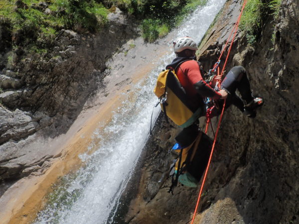 Canyon du Bitet sup dans les pyrénées