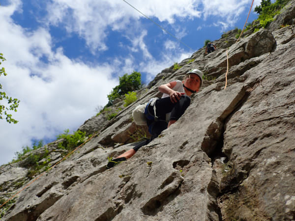 Iniciación a la escalada en el valle de Ossau 64