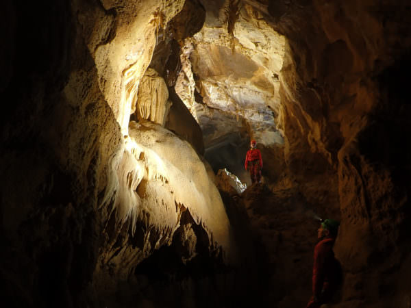 Höhlenforschung Erkundung in Rébénacq 64
