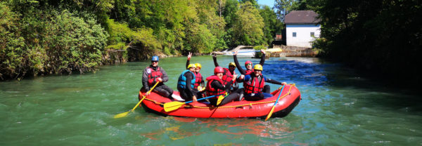 Rafting on the Gave d'Ossau in the Bearn