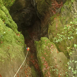 Höhlenforschung unterirdische Durchquerung in Hayau Bouhadère