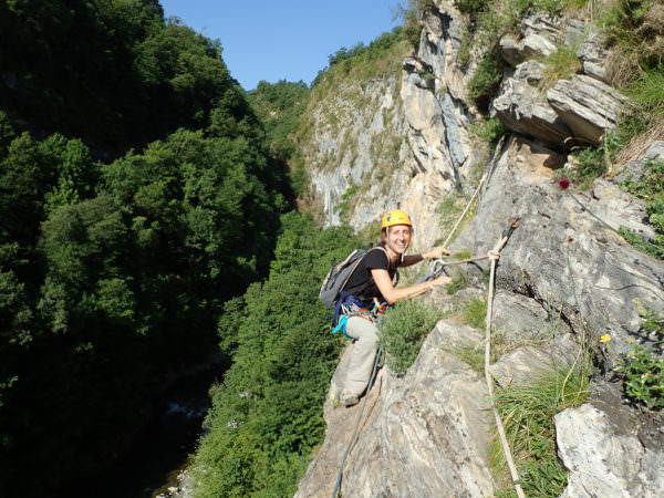 Via cordata du hourat in the Bearn in the Ossau valley