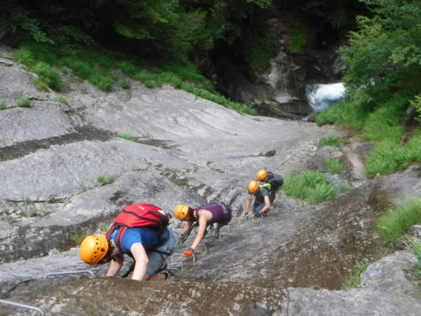 Vía ferrata de Siala en Gourette