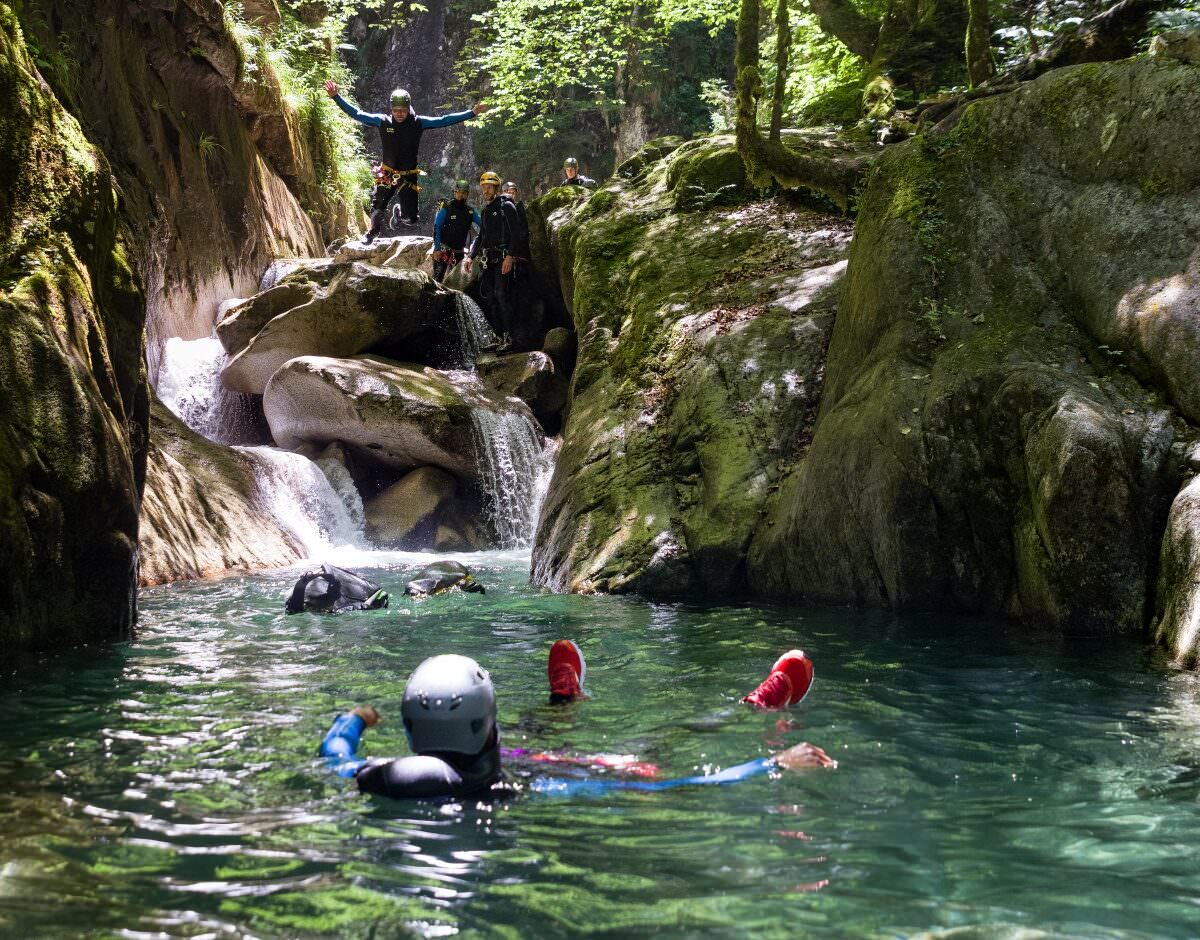 Canyon du Soussouéou (vallei van Ossau 64)011 Canyoning in de kloven van Soussouéou (Atlantische Pyreneeën, op 1 uur van het Baskenland)