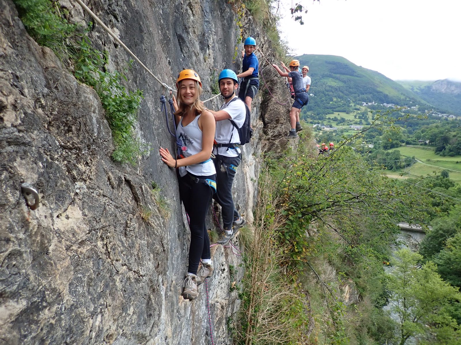 Via corda du Hourat dans les Pyrénées Atlantiques avec Aventure Chlorophylle