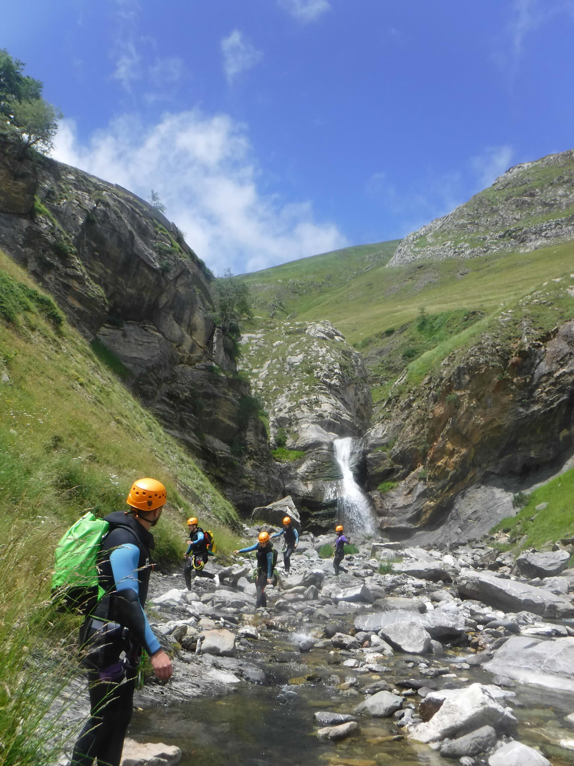 canyoning Brousset national park pyrenees in Ossau valley