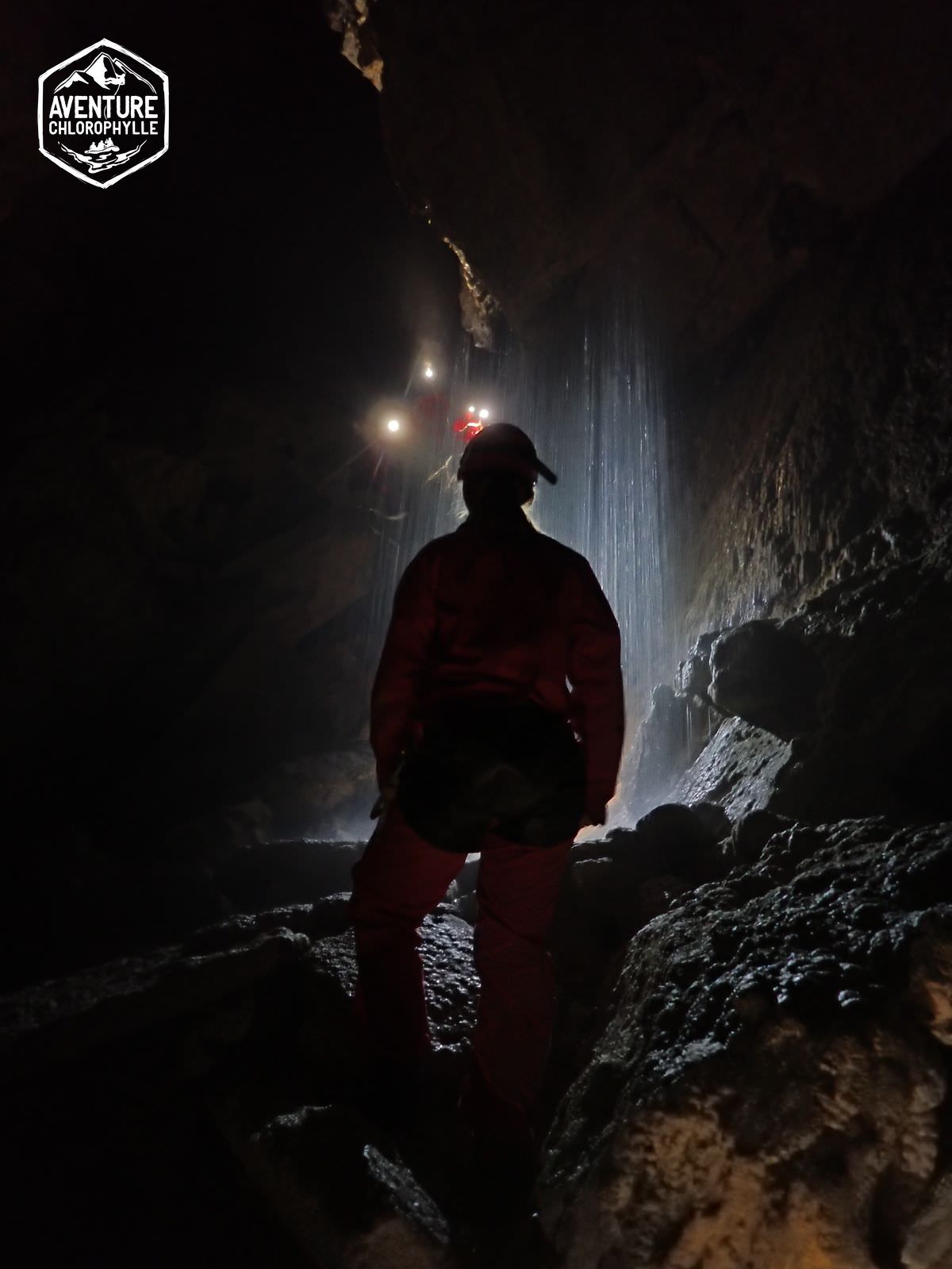 Speleologie in de grot van Eaux-Chaudes