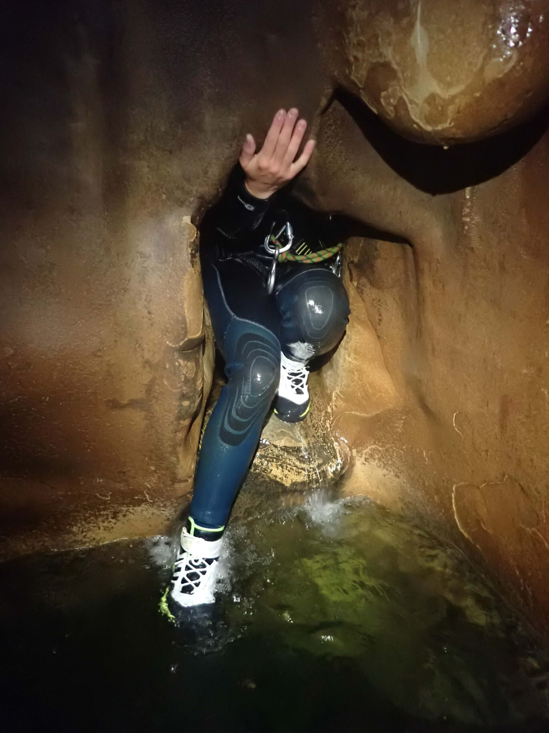 Caving in the Sa Fosca canyon in Majorca (Gorg Blau)