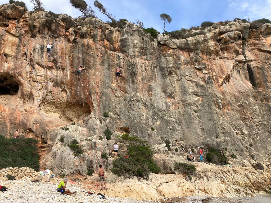 Klimmen in Mallorca bij Cala Magraner