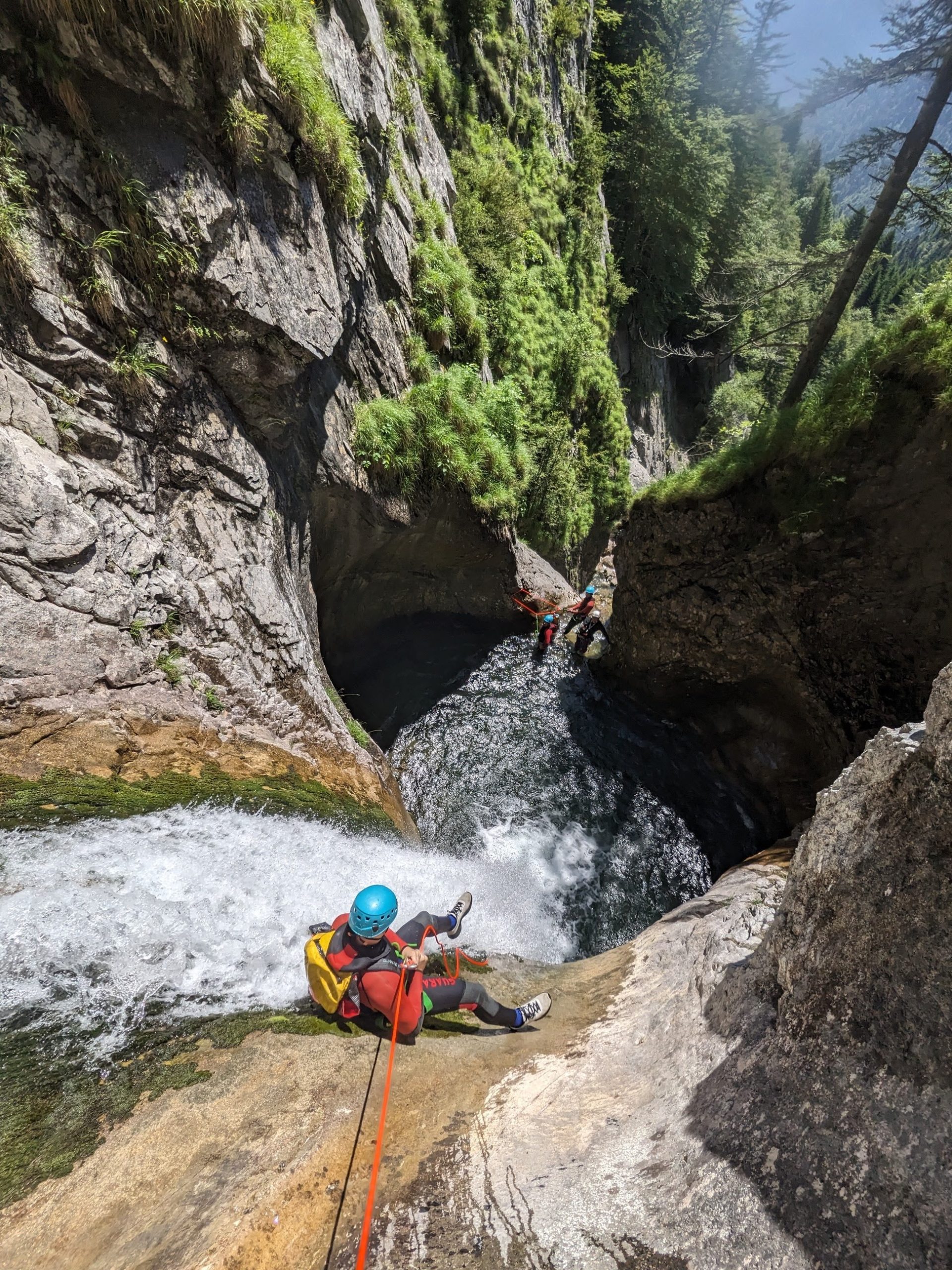 Abstieg Canyon Bitet supérieur im Ossautal 64