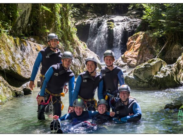 Team building dans un canyon des Pyrénées (64)