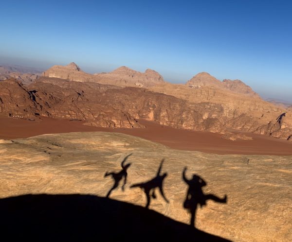 Voies d'escalade dans le Wadi Rum en Jordanie